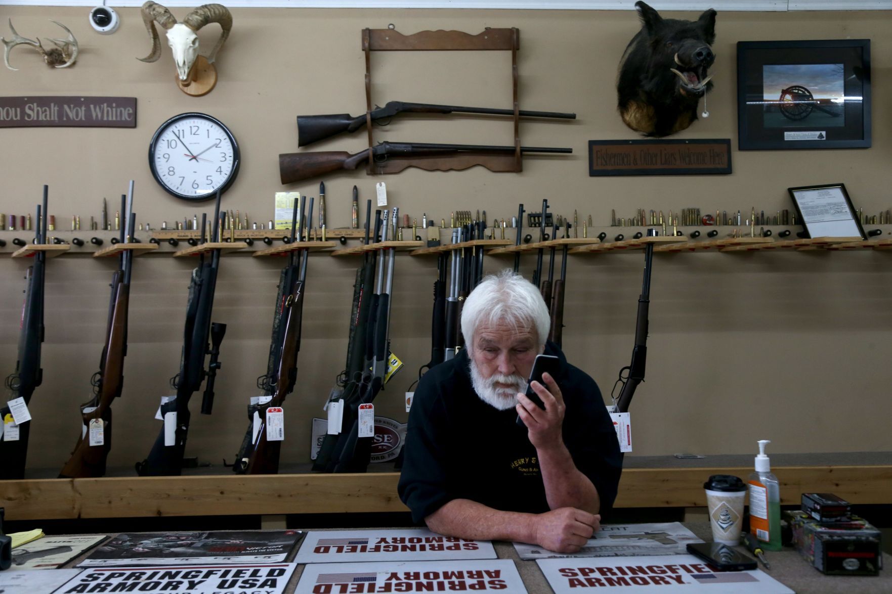 Clayton Henry, owner of Henry & Sons Guns & Ammo